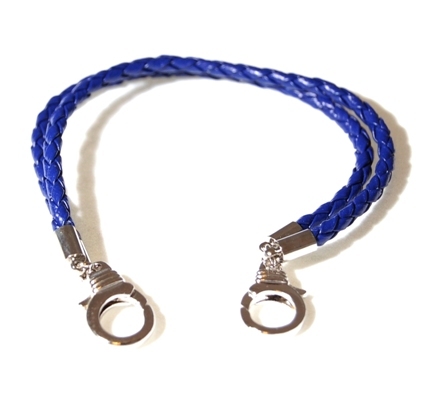 Dubbel rem armband - 19 cm mörkblå